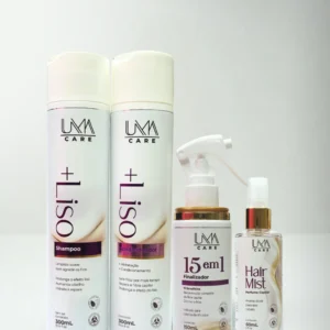 Kit + Liso, finalizador 15x1 e Hair Mist La vie est Belle