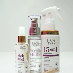 Kit Sérum de Brilho + Hair Mist + Finalizador 15 em 1